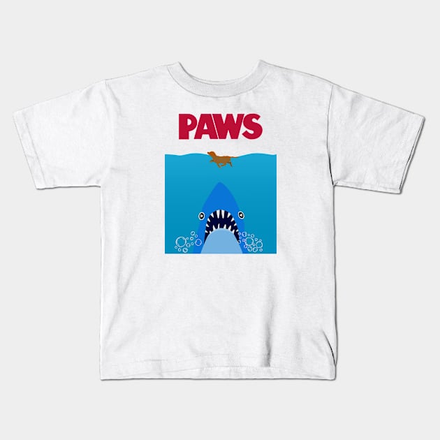 Paws Parody Kids T-Shirt by brewok123